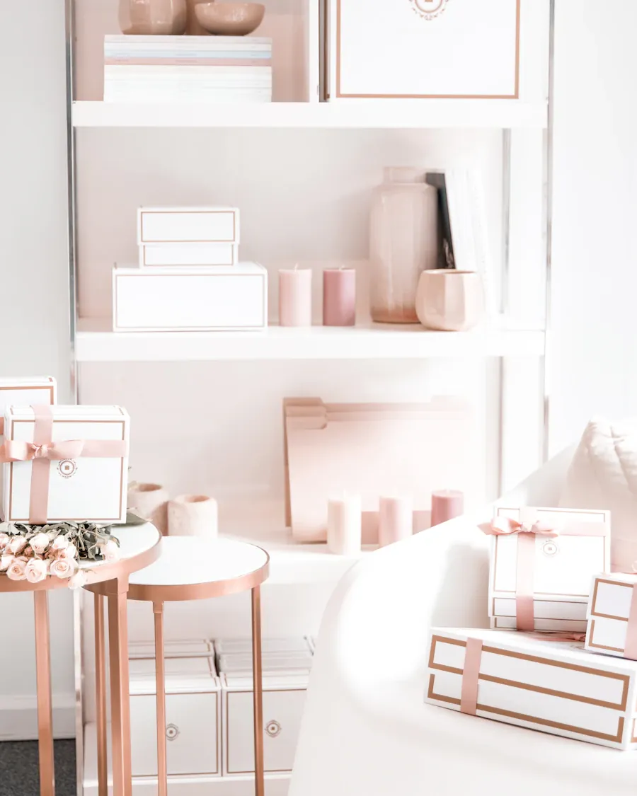 Boutique shop shelves
