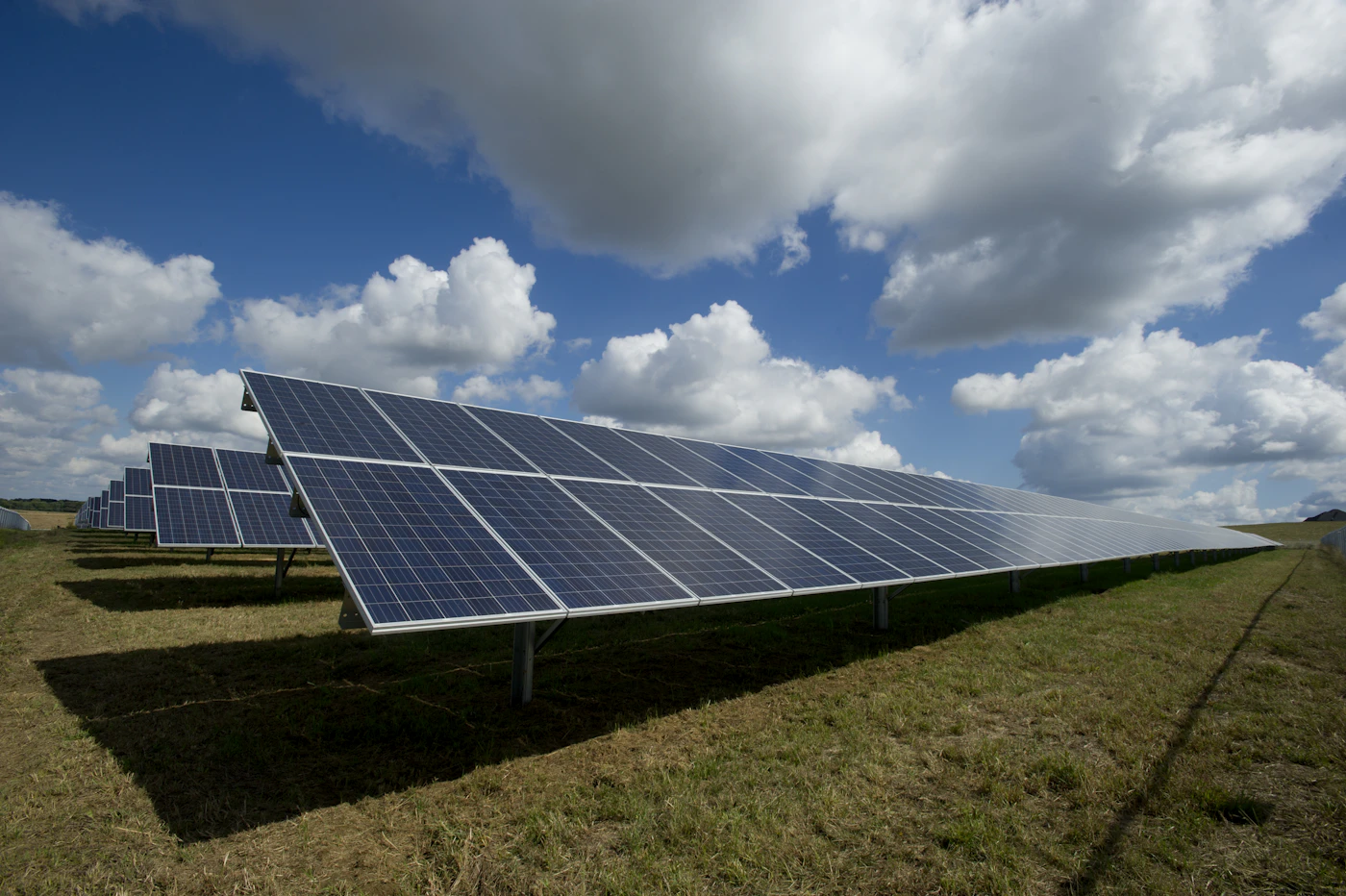 Solar panels installed on a roof